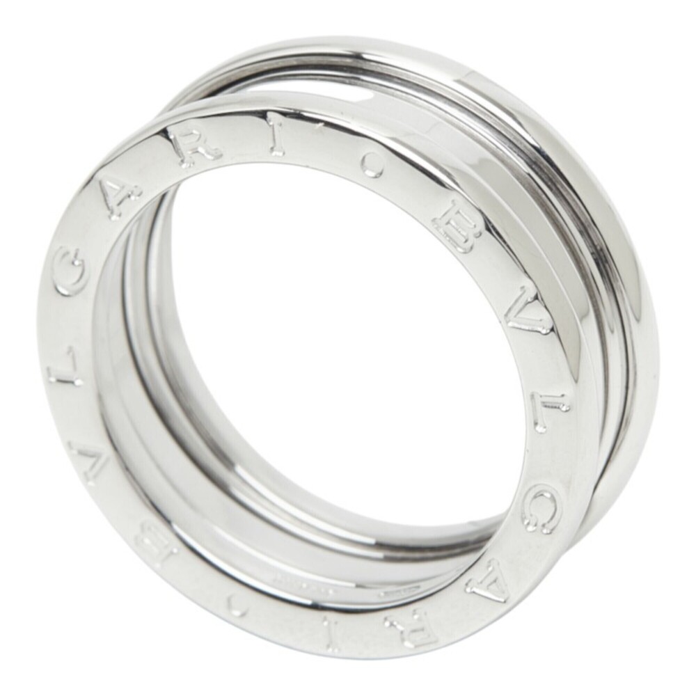 Bulgari B-ZERO1 Two-Band Ring, Size #56, 18K White Gold, Men's BVLGARI